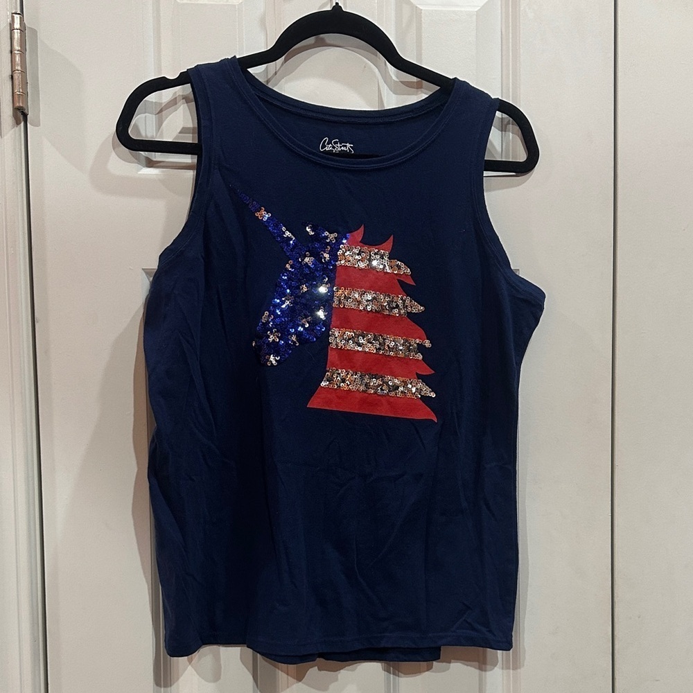 NWOT City Streets Blue Plus Size Top size XL/18 1/2